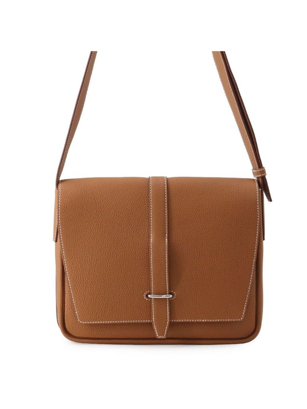 Hermes Shoulder Bag Steve Wright Junior Gold Silver Togo
